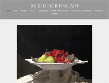 Tablet Screenshot of julieuhler.com